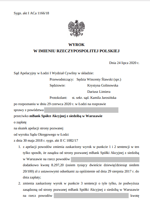 Wyrok z dnia 24 lipca 2020 r.