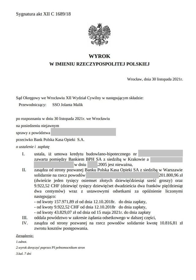 Wyrok z dnia 30 listopada 2021 r.