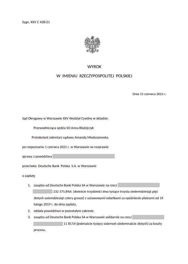 Wyrok z dnia 15 czerwca 2021 r.