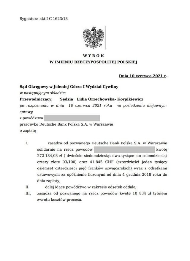 Wyrok z dnia 10 czerwca 2021 r.