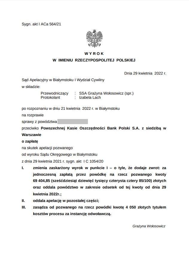 I ACa 564/21