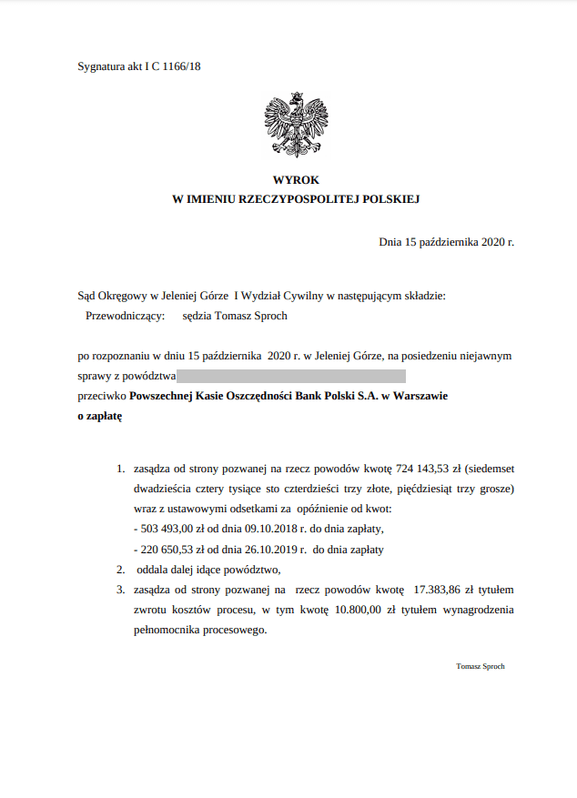Wyrok z dnia 15 października 2020 r.