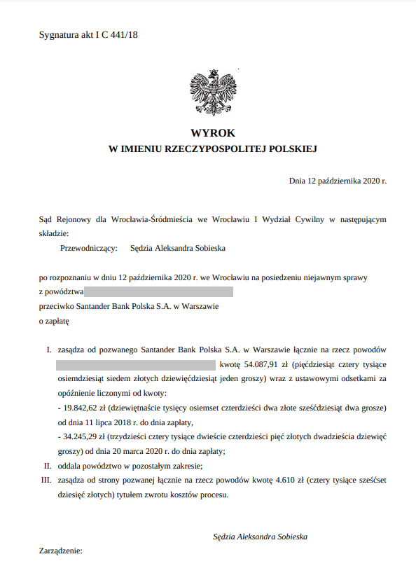 Wyrok z dnia 12 października 2020 r.