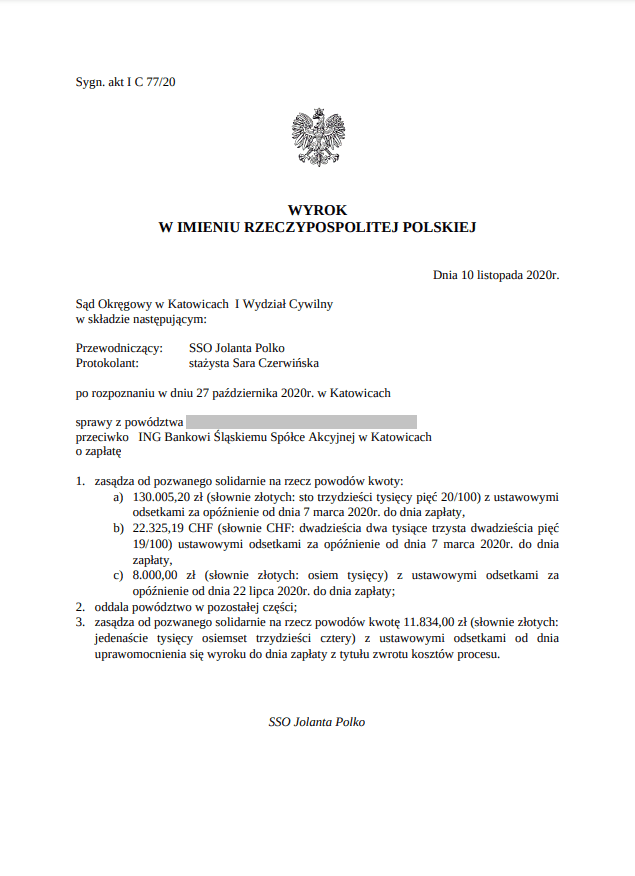 Wyrok z dnia 10 października 2020 r.