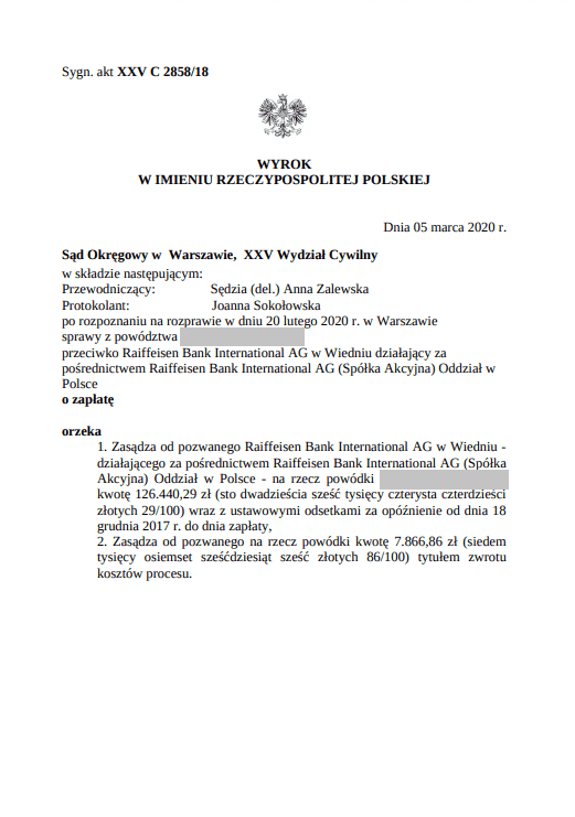 Wyrok z dnia 5 marca 2020 r.