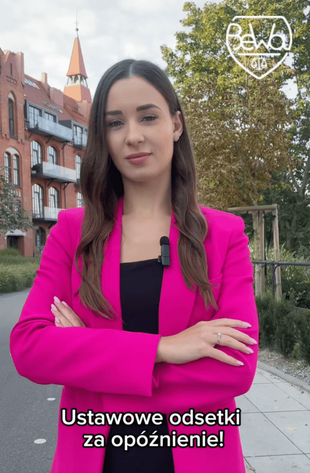 Odsetki ustawowe za opóźnienie!