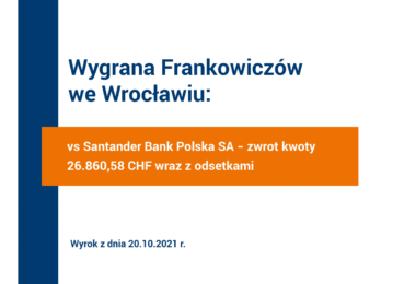 Kolejna wygrana naszego Zespołu, którą możemy się pochwalić i zainspirować Państwa do walki o swoje prawa!